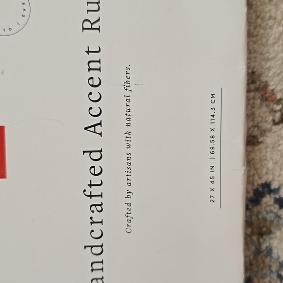 LYDIA COLLECTION BLUE AND WHITE HANDCRAFTED ACCENT RUGS BUNDLE OF 2 - Picture 6 of 8